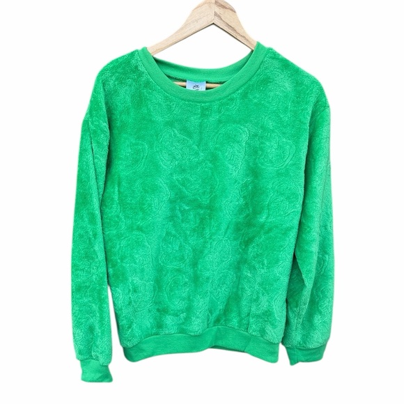 The Grinch Sweaters - The Grinch Green Women's Fuzzy Sweater size Medium 7/8